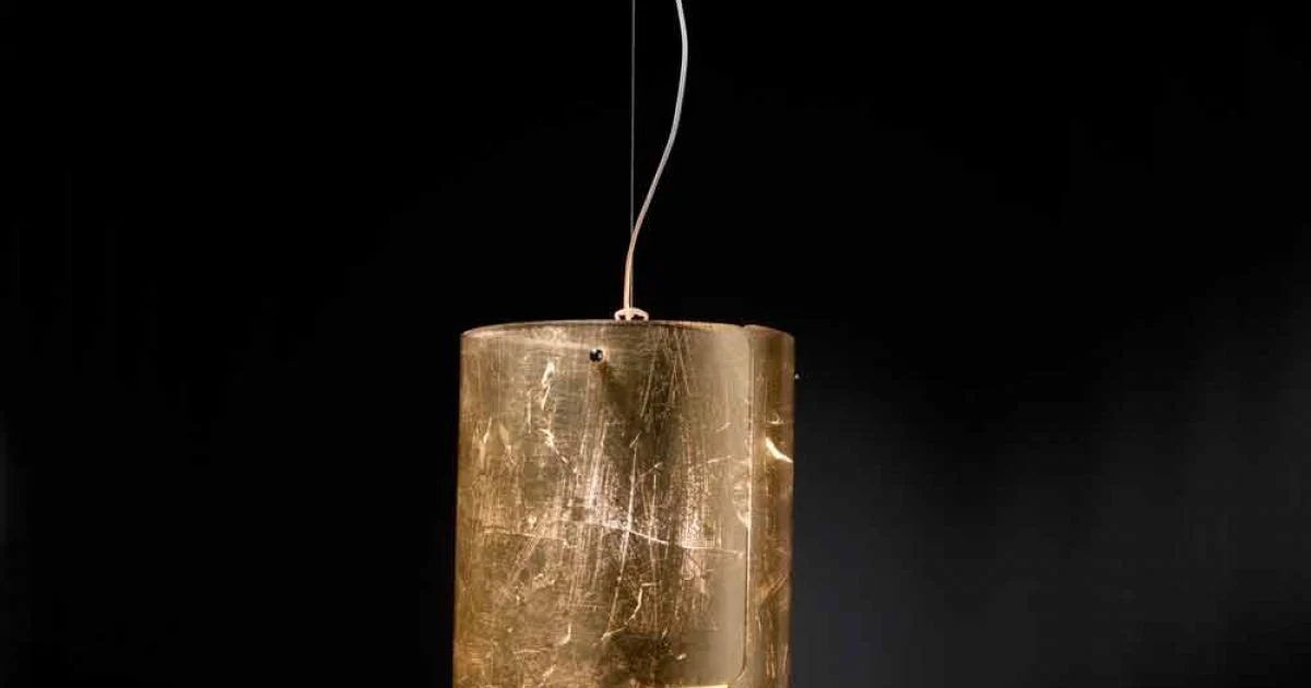 Selene Papiro lampada a sospensione moderna in cristallo Ø26 H 125cm