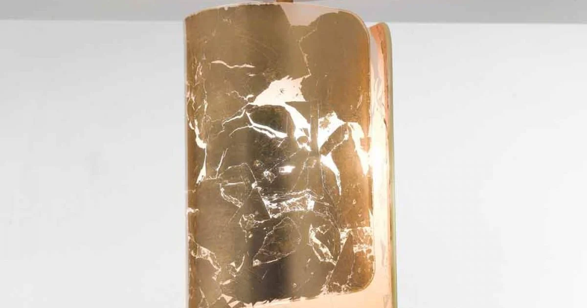Selene Papiro lampada da soffitto in cristallo Ø15 H30cm,made in Italy