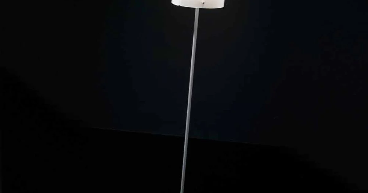 Selene Papiro lampada da terra di design in cristallo Ø26 H185cm
