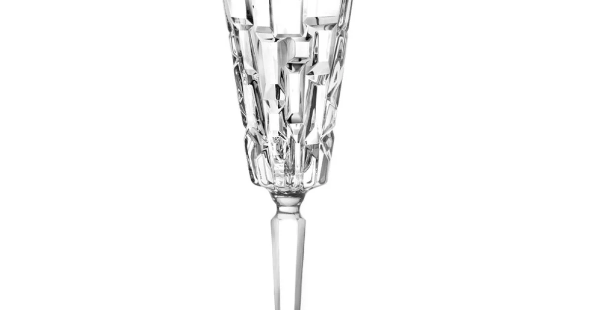 Servizio Calici Flute in Cristallo Eco Decorato di Lusso 12 Pezzi - Catania