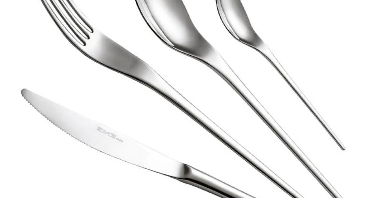 Servizio Posate Acciaio Inox Design Slanciato Orientale 24 Pz - Kimeno