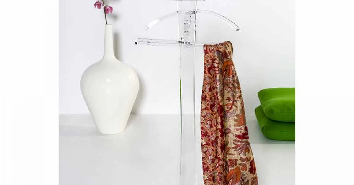 Servomuto in plexiglass trasparente design moderno Benny made in Italy
