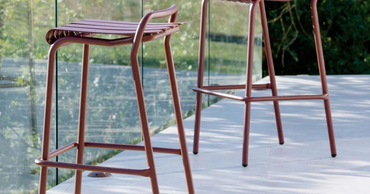 Sgabello da Giardino Realizzato Interamente in Alluminio - Risplendente