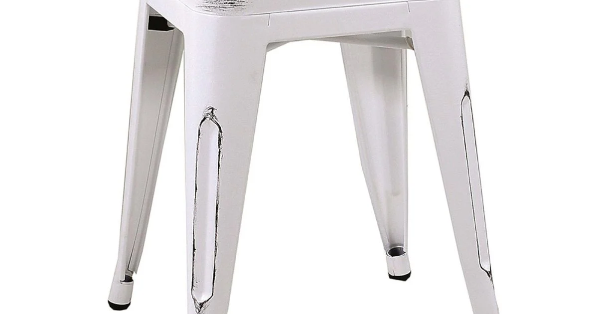 Sgabello da Interno e Esterno in Ferro Altezza 45 cm - Cancelleria