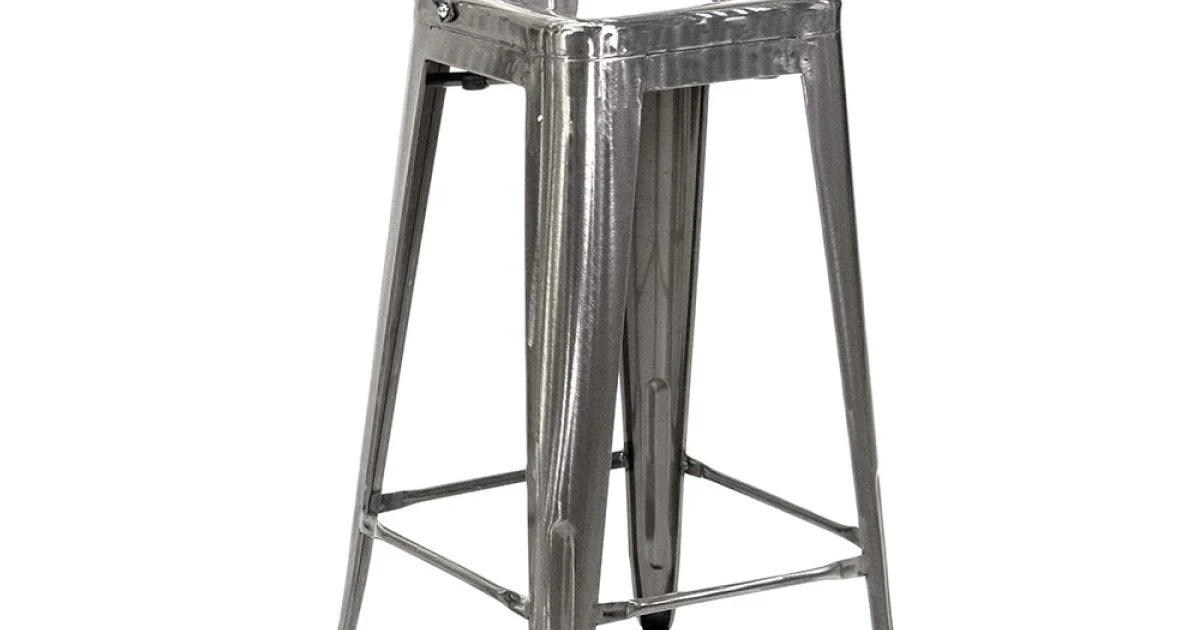 Sgabello da Interno e Esterno in Ferro Altezza 94 cm - Cancelleria