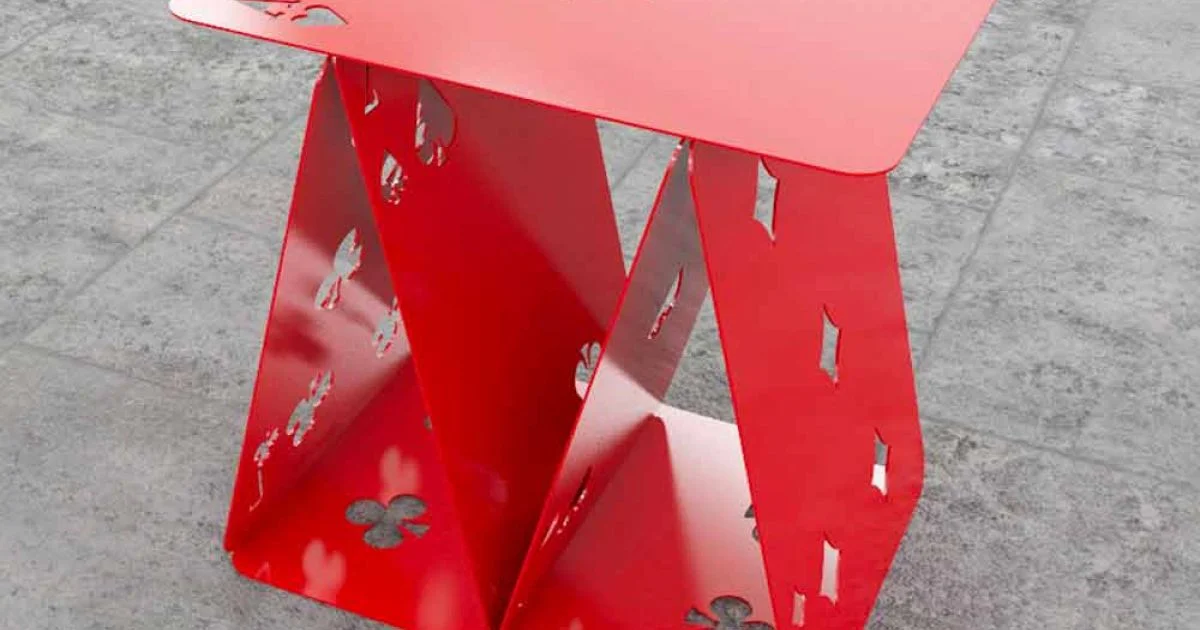 Sgabello – tavolino- portariviste ComeQuandoFuoriPiove Mabele, design multiuso