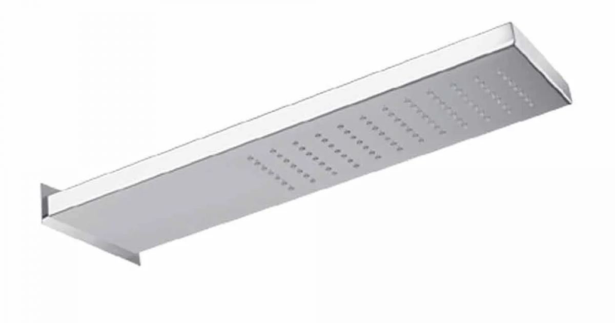 Soffione da Parete in Acciaio Inox con Getto a Pioggia Made in Italy - Netto