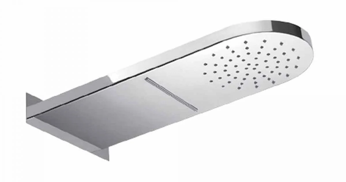 Soffione Doccia da Parete con Getto a Doccia e Cascata Made in Italy - Como