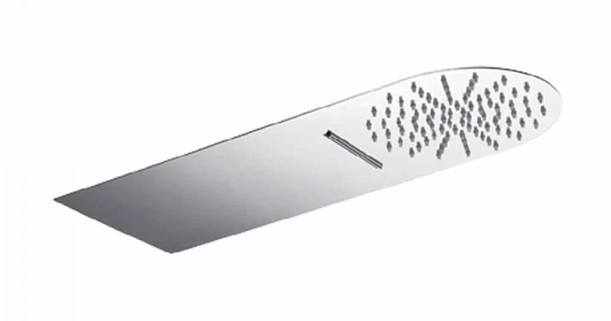 Soffione Doccia da Parete in Acciaio Ultraslim Moderno Made in Italy - Cassio