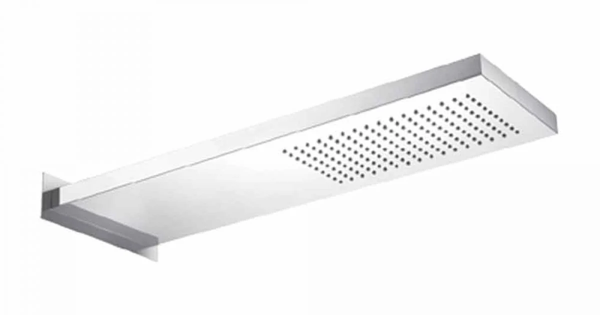 Soffione Doccia in Acciaio con Getto a Pioggia Made in Italy - Nairobi