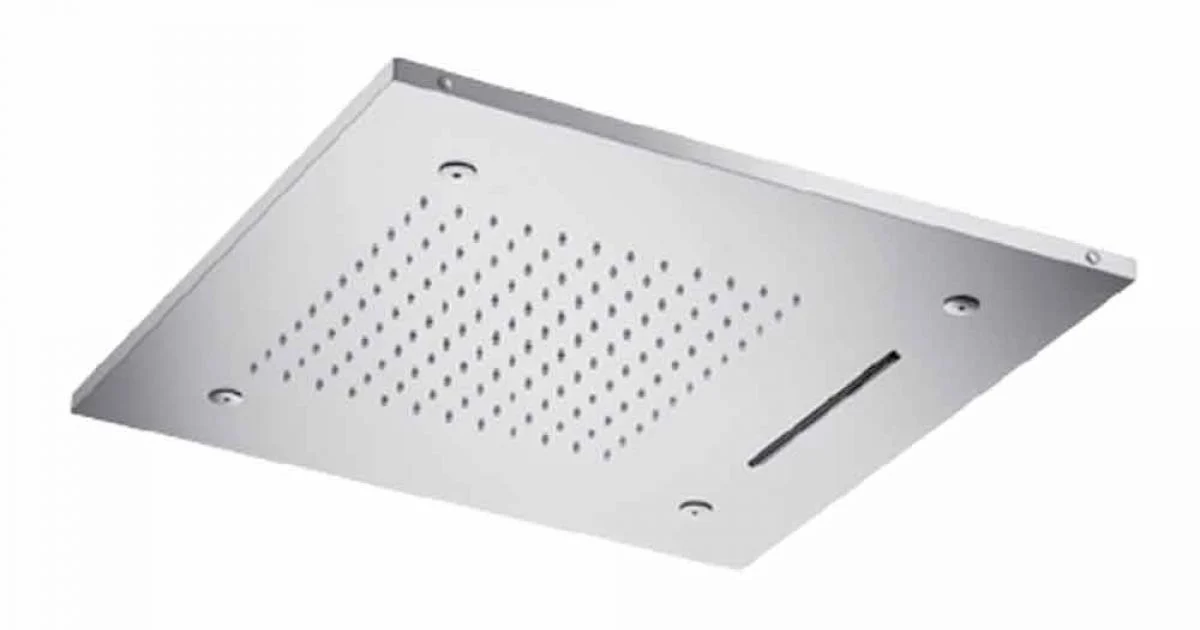 Soffione Doccia con Cromoterapia di Lusso in Acciaio Inox Made in Italy - Solver