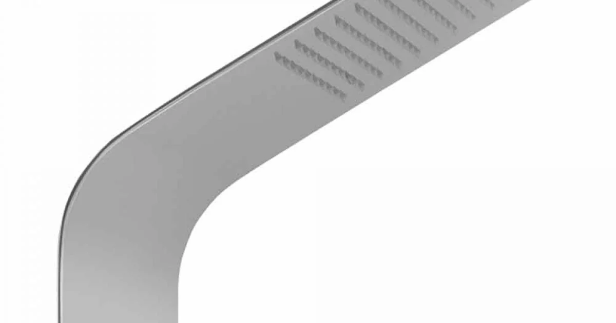 Soffione Doccia in Acciaio Slim con Getto a Pioggia Made in Italy - Vispo