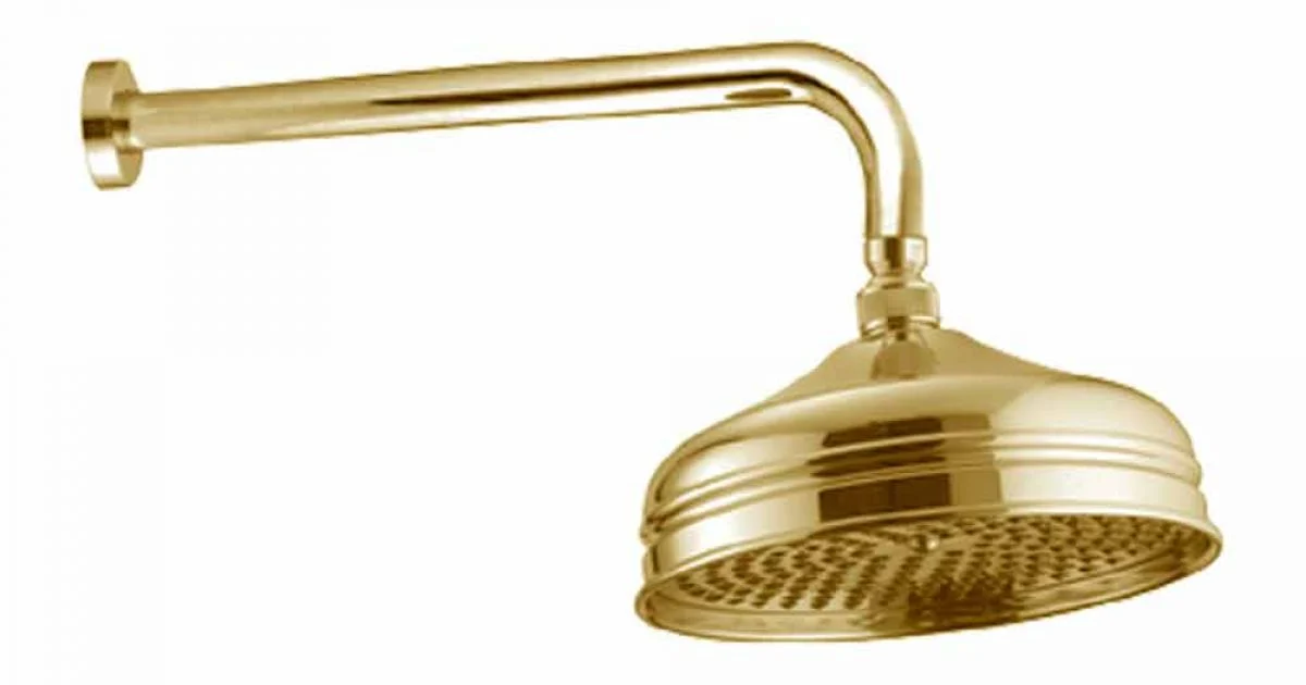 Soffione Doccia Monogetto in Ottone Design Classico Made in Italy - Tenco