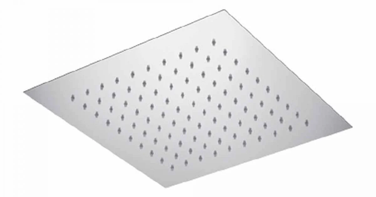 Soffione Doccia Quadrato da Soffitto in Acciaio Made in Italy - Amido