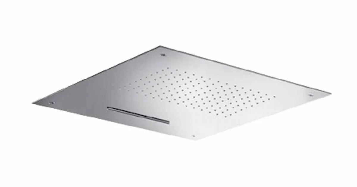 Soffione Doccia Quadrato in Acciaio Inox di Alta Qualità Made in Italy - Nello