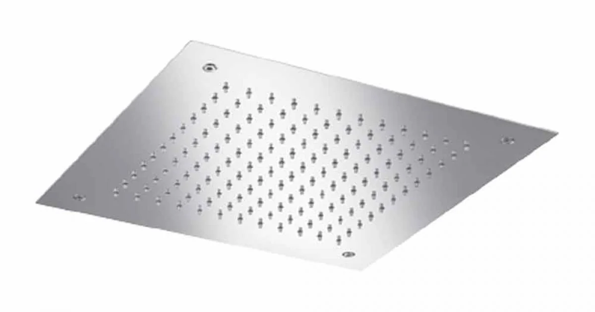 Soffione Doccia Quadrato Monogetto in Acciaio Inox Made in Italy - Getto