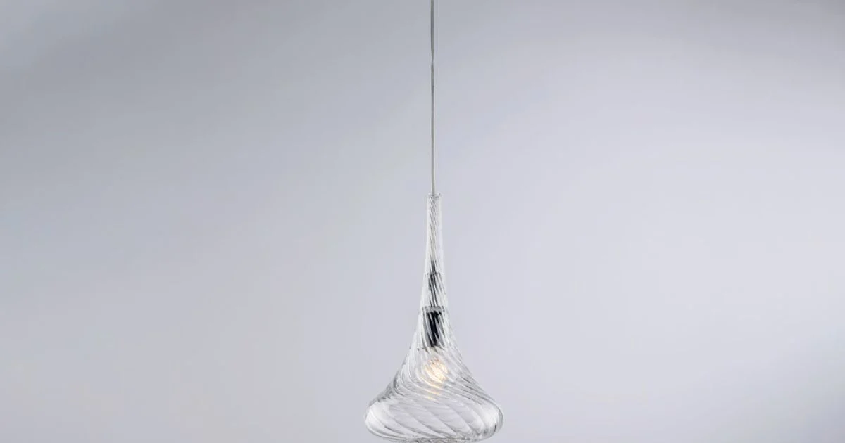 Sospensione in Ferro con Vetro Pyrex Made in Italy - Corinto