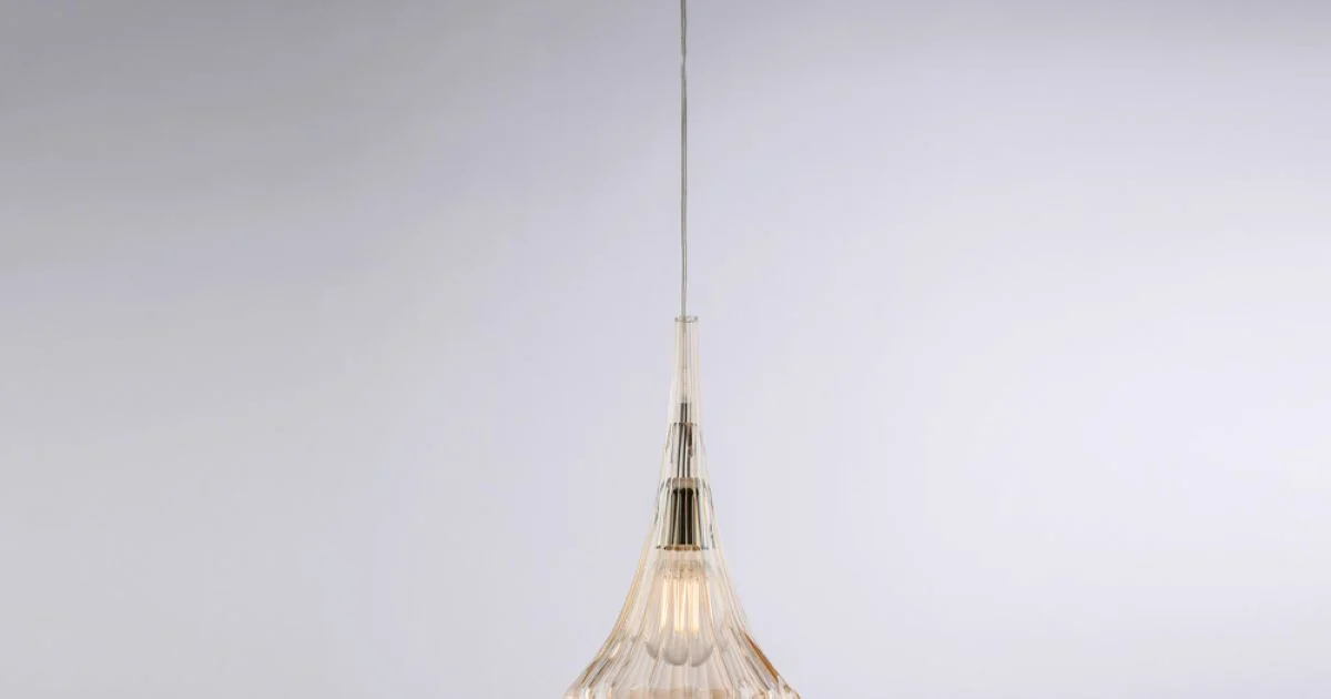 Sospensione in Ferro con Vetro Pyrex Made in Italy - Olimpo
