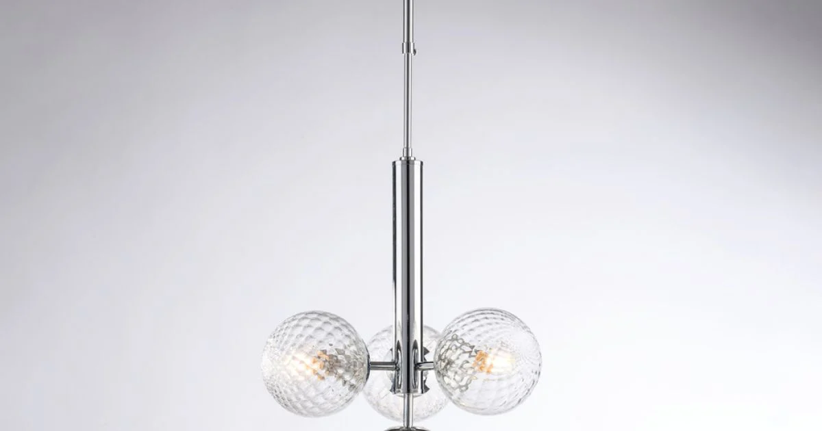 Sospensione in Ferro con 3 Luci Made in Italy - Como
