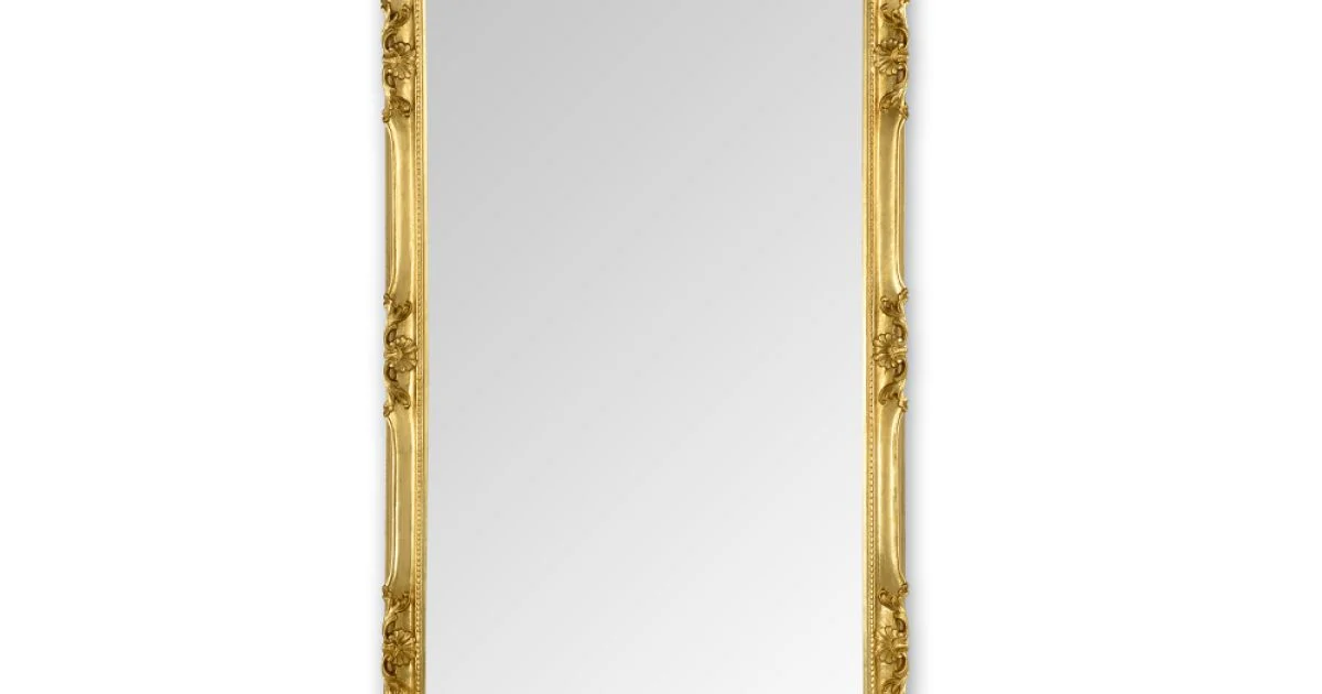 Specchiera con Cornice in Legno Decorata a Mano Made in Italy - Venus