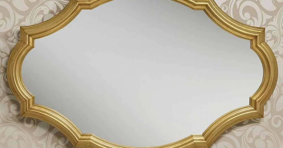 Specchiera da muro argento o oro moderna in legno made in Italy Davide
