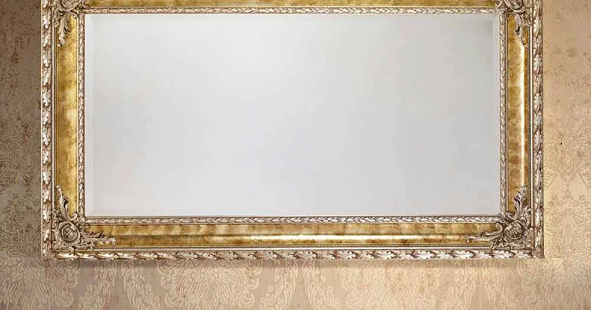 Specchiera da muro rettangolare linee moderne legno made Italy Umberto