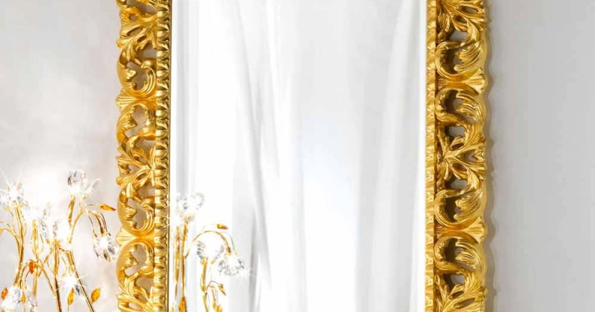 Specchiera da parete design classico Ives, 100x120 cm
