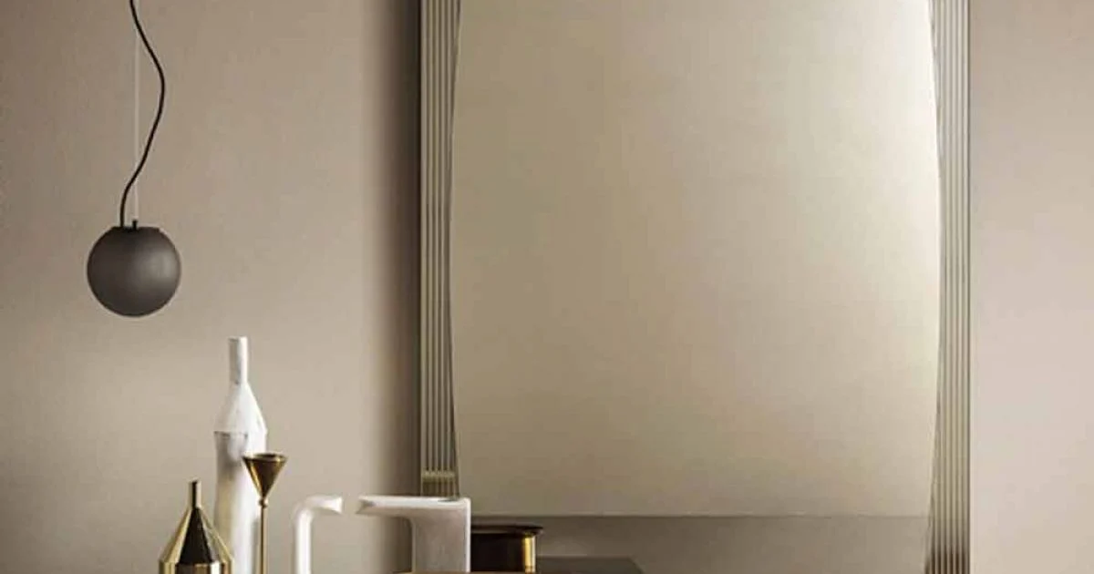 Specchiera da Parete Moderna con Specchio Color Bronzo Made in Italy – Bandolero