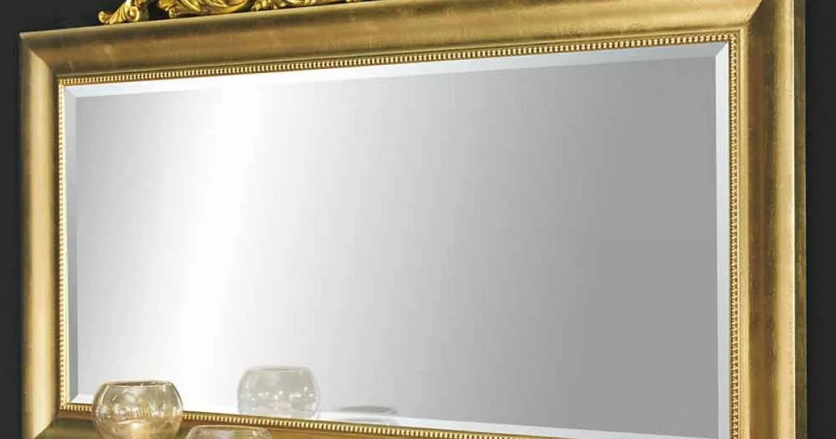 Specchiera da parete moderna realizzata in legno in Italia Kevin