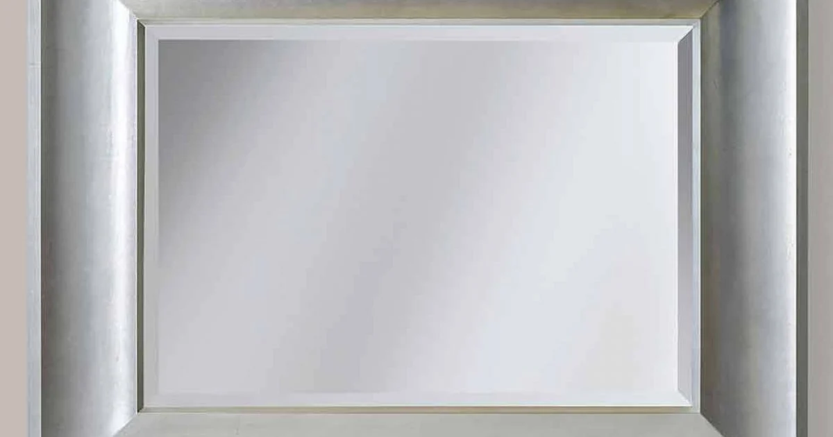 Specchiera da parete oro,argento in legno di ayous made Italy Silvio
