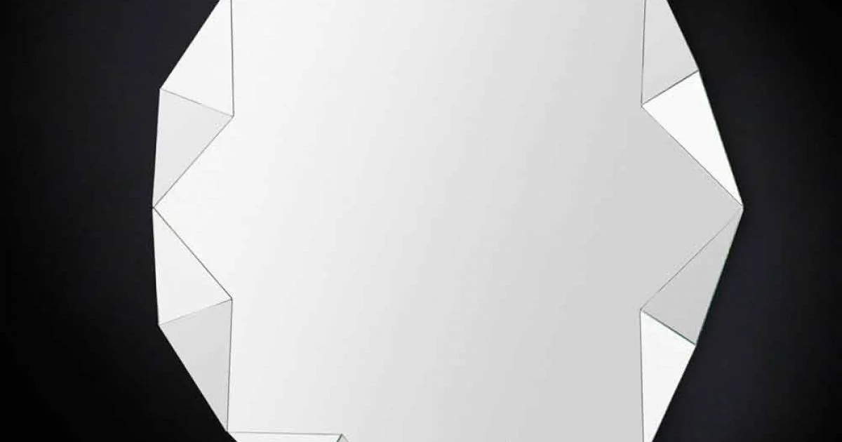 Specchiera moderna a muro dal design tridimensionale Diamond