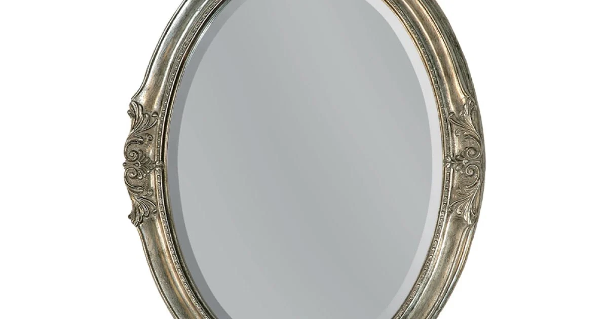 Specchiera Ovale con Specchio Molato Made in Italy - Avus