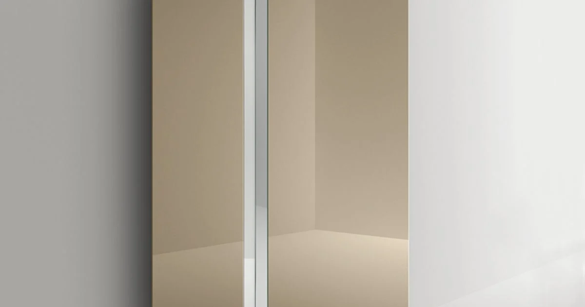 Specchio da Parete con Taglio Laterale a V Made in Italy - Spirit