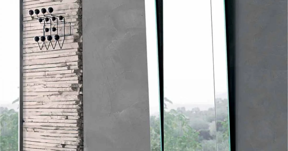 Specchio da Parete Rettangolare con Cornice Inclinata Made in Italy – Salamina