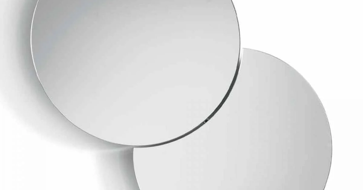 Specchio da Parete Rotondo con Satellite che Ruota a 360° Made in Italy – Shaki