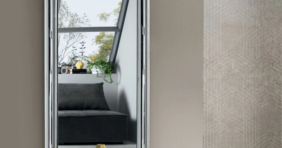 Specchio Rettangolare con Cornice in Cristallo Fuso Made in Italy - Belinda