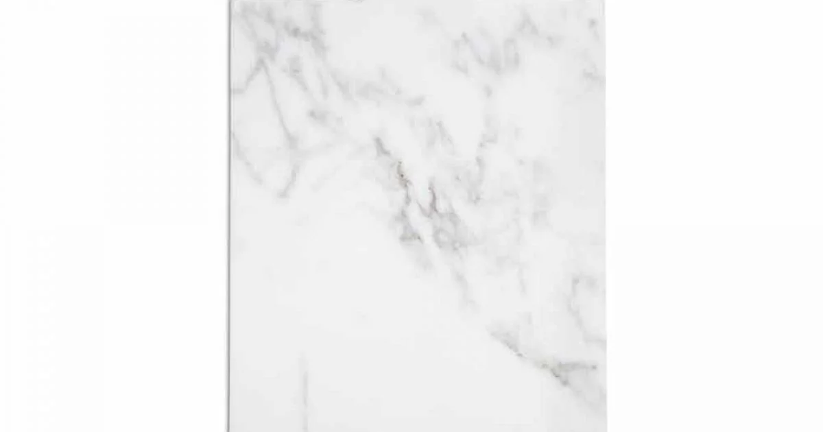 Tagliere Moderno in Marmo Bianco di Carrara Made in Italy - Biblon