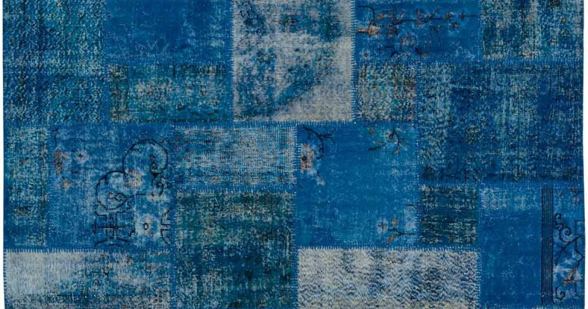 Tappeto Salotto Artigianale in Patchwork Annodato a Mano in Turchia - Raimund