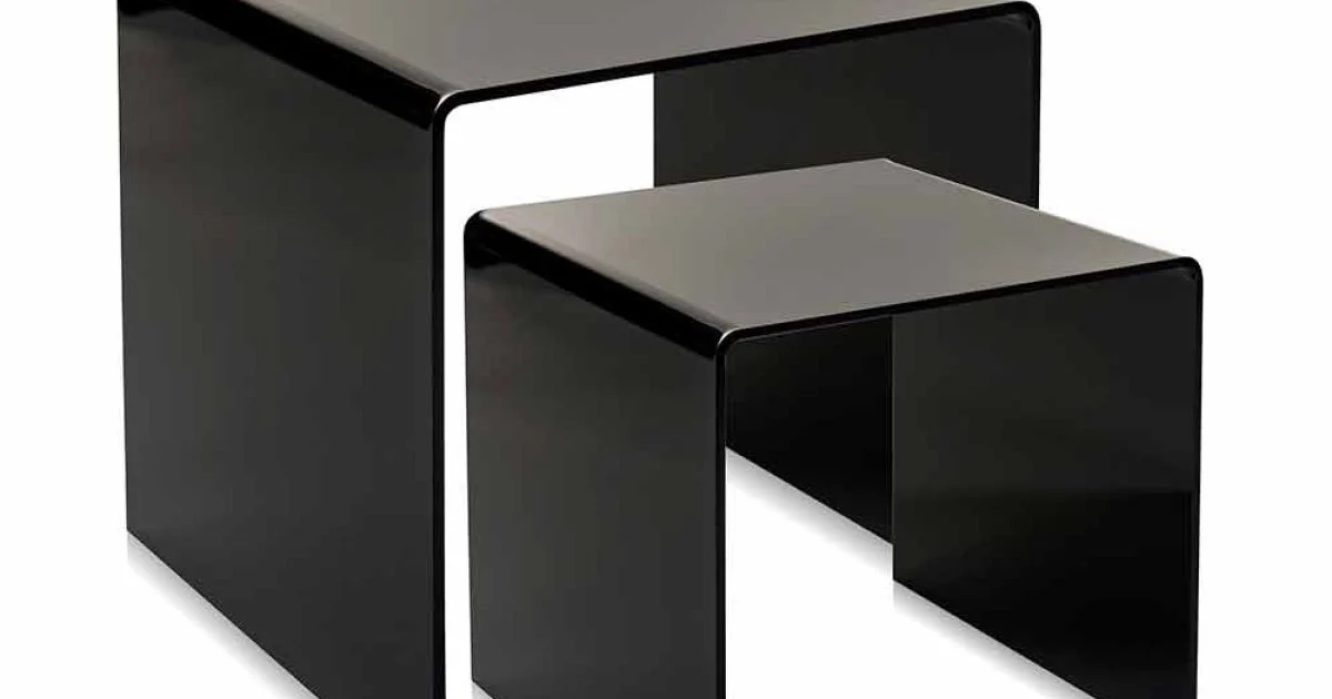 Tavolini di design in plexiglass colorato prodotti in Italia, Spinoso