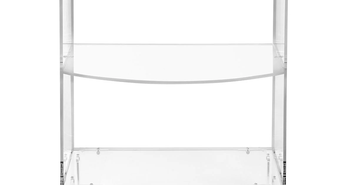 Tavolino Basso Comodino in Plexiglass Trasparente Made in Italy - Alamain
