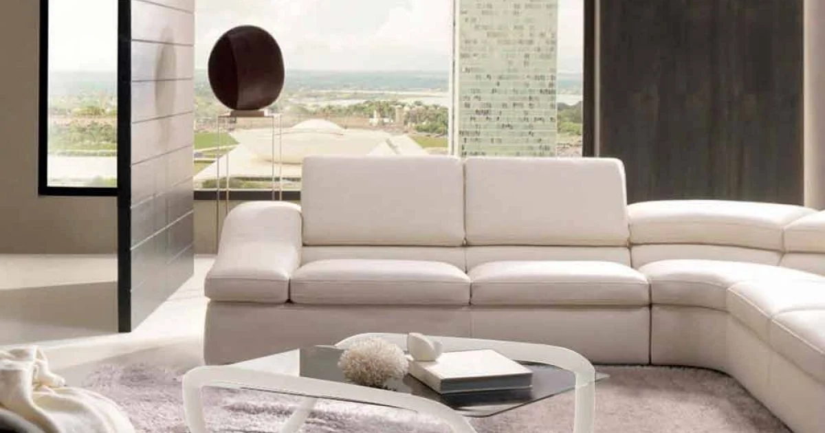 Tavolino bianco design moderno in vetro e Solid Surface Continuum