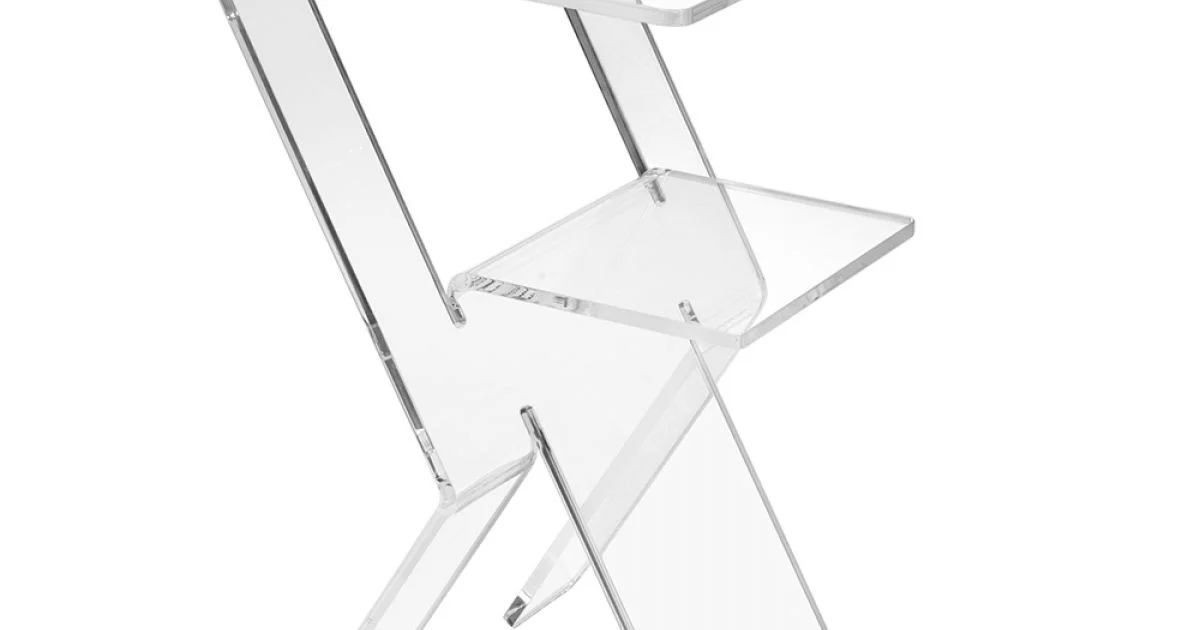Tavolino da Divano in Plexiglass Trasparente Interni o Esterni - Platano