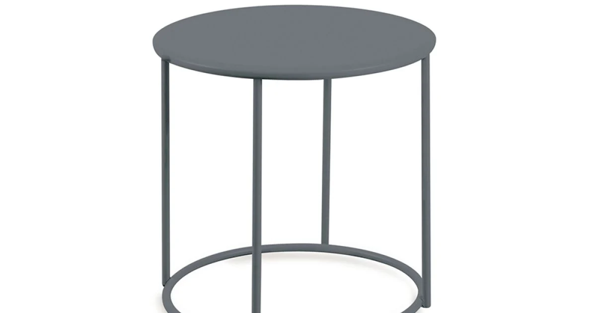 Tavolino da Giardino in Acciaio Zincato di Varie Misure Made in Italy – Brienne