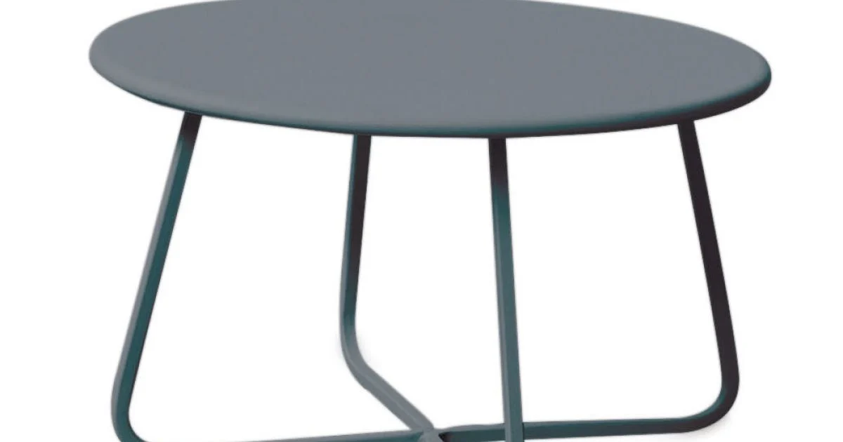 Tavolino da Giardino in Acciaio Zincato Realizzato in Italia – Brienne