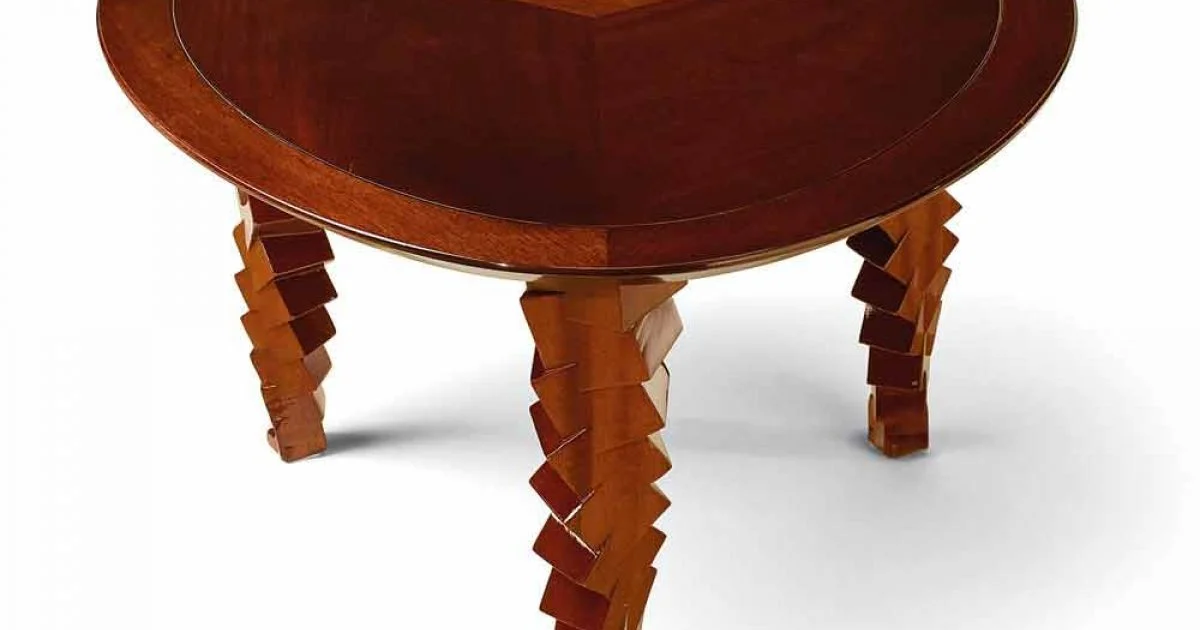 Tavolino da salotto design moderno in legno, made in Italy, Loris