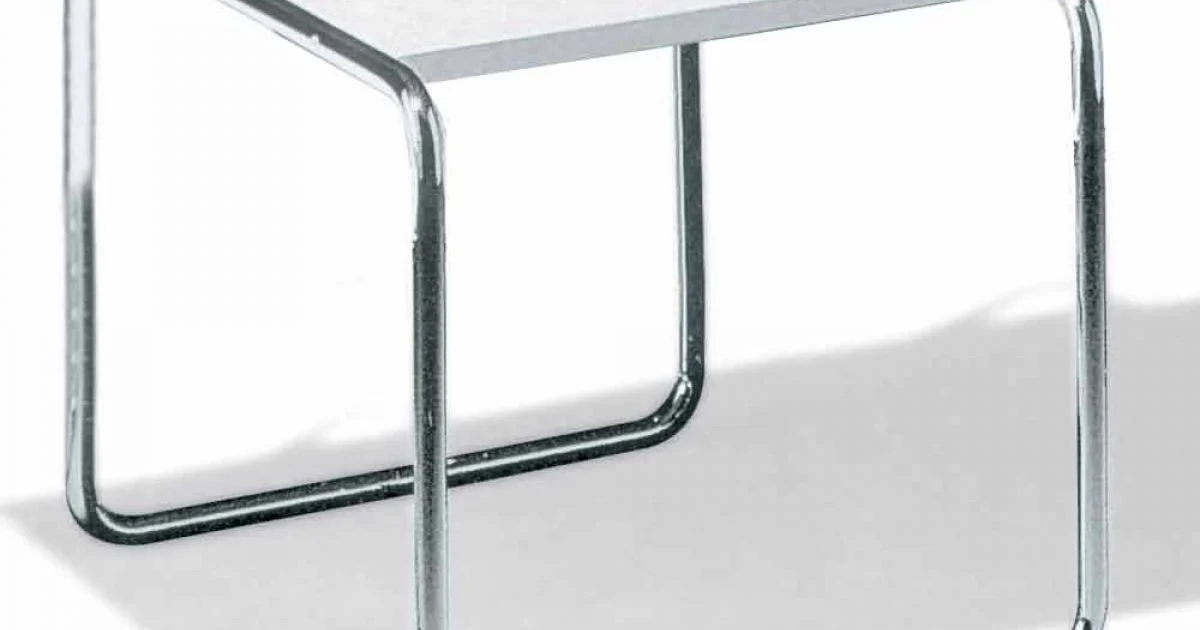 Tavolino da Salotto in Acciaio Cromato con Piano Laminato Made in Italy - Ariete