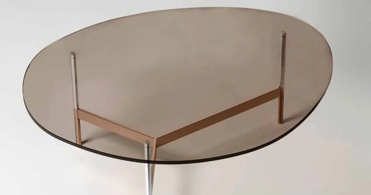 Tavolino da Salotto Moderno con Piano in Vetro Made in Italy - Cinci