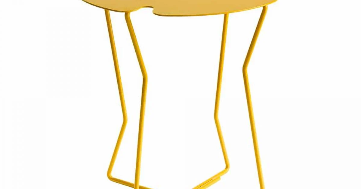 Tavolino da Salotto per Esterno in Metallo Colorato di Design Moderno - Kathrin