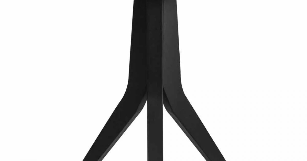 Tavolino da Soggiorno di Legno Laccato Nero Design Tondo Moderno - Sperone