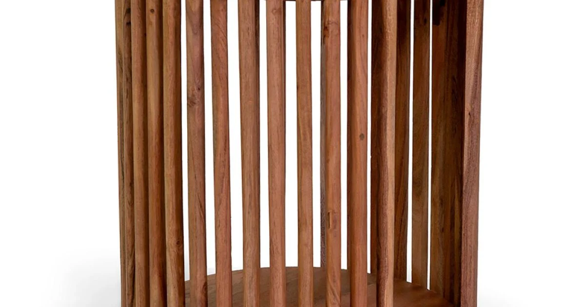 Tavolino da Soggiorno Realizzato in Legno di Acacia - Vortice